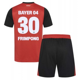 Bayer Leverkusen Jeremie Frimpong #30 Hjemme skjorte til barn 2024-25 Kortermet (+ korte bukser)